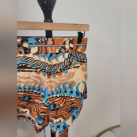 CHUFY KATHMANDU HEIGHTS Keket Shorts Pleated Navy Boho Belted Tie Small NWT - Picture 8 of 9